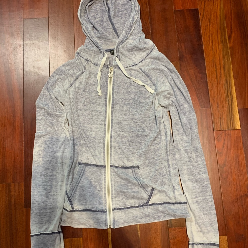 Blueish white hoodie